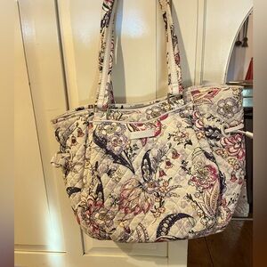 Vera Bradley Floral Quilted Tote Bag and Wallet Great Xmas Gift